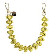 Handykette Heart – Chrom-Gold – Gold