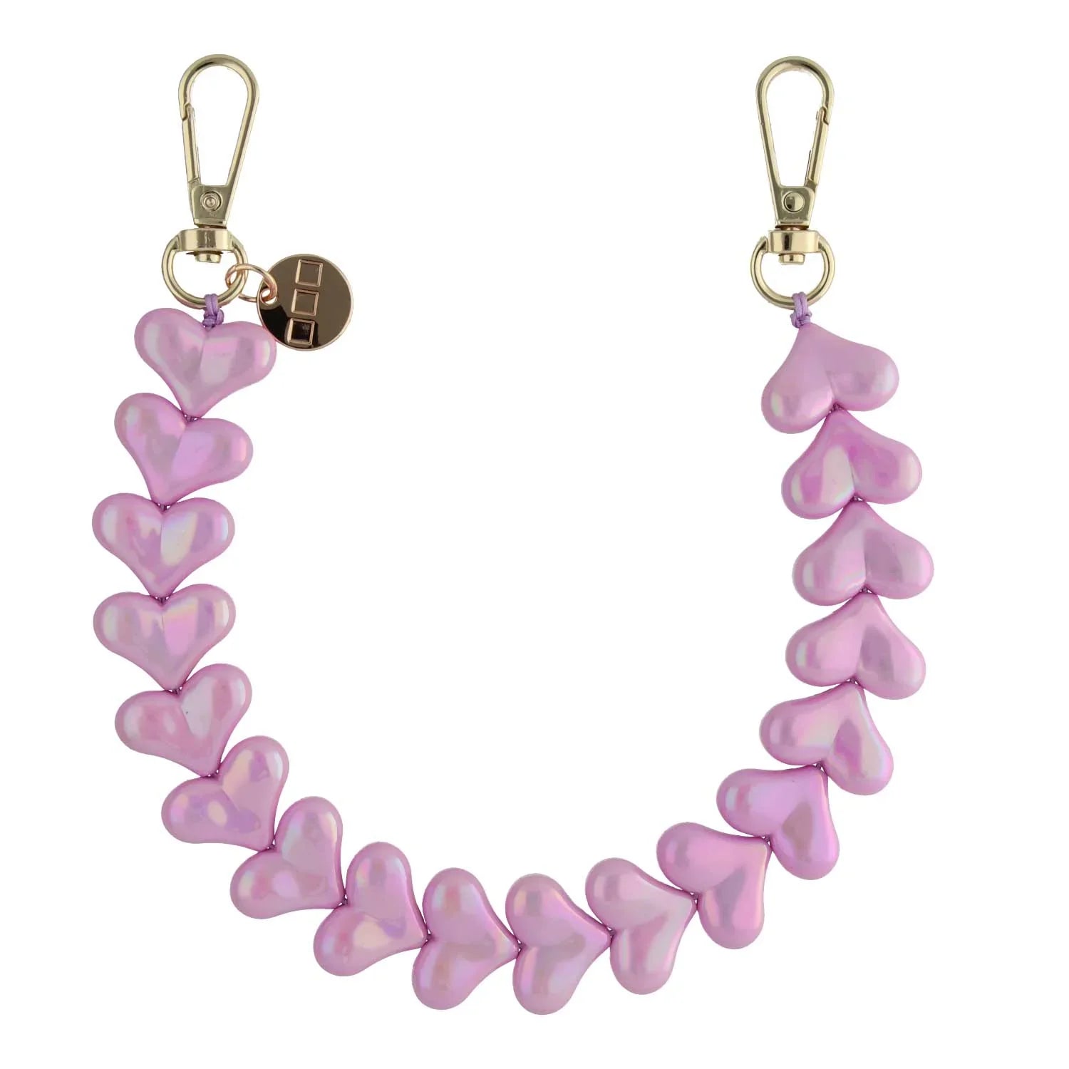 Telefonkette Heart – Lila – Gold