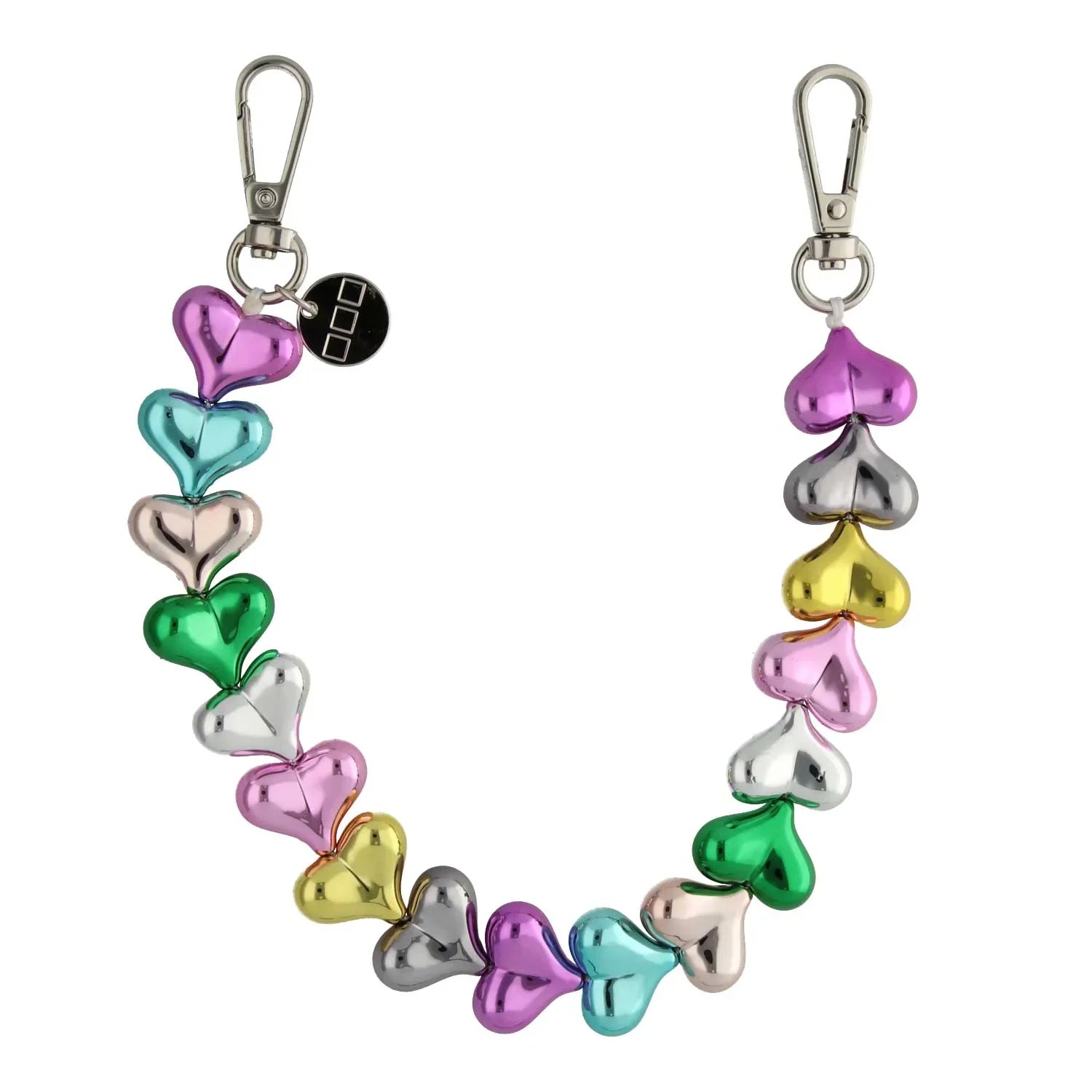 Telefonband Heart - mehrfarbig - silber