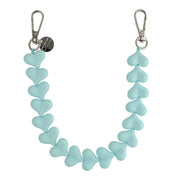 Handykette Heart - hellblau - silber