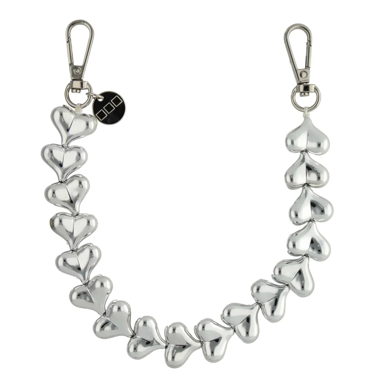 Handykette Heart - silber - silber
