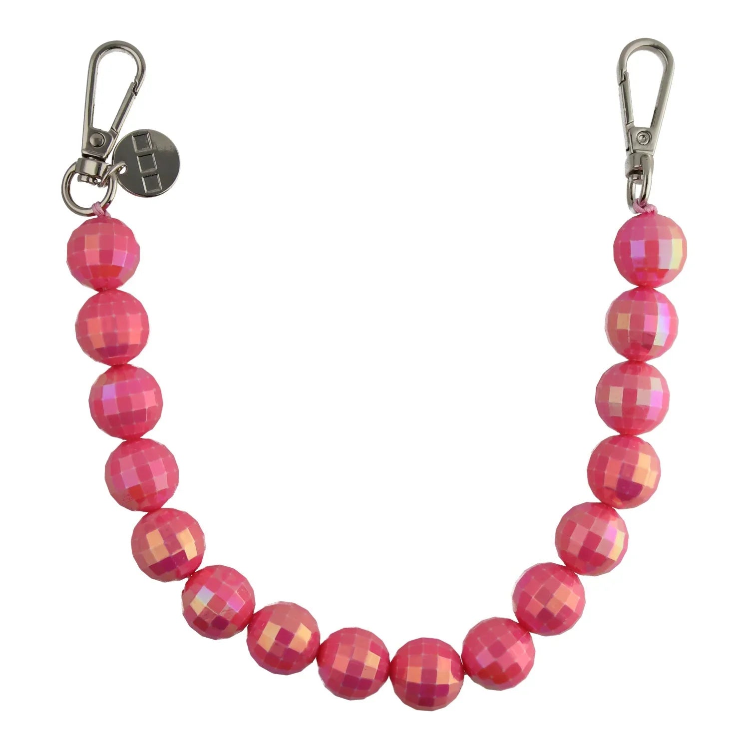 Handykette Disco - pink - silber