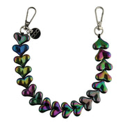 Handykette Heart - schwarz - silber