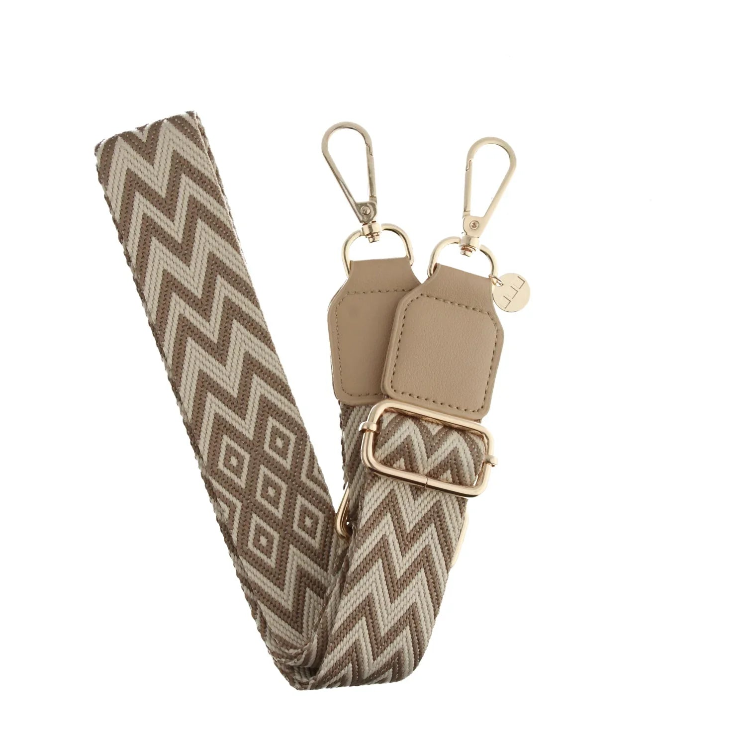 Handykette Bagstrap - Zickzack - Gold