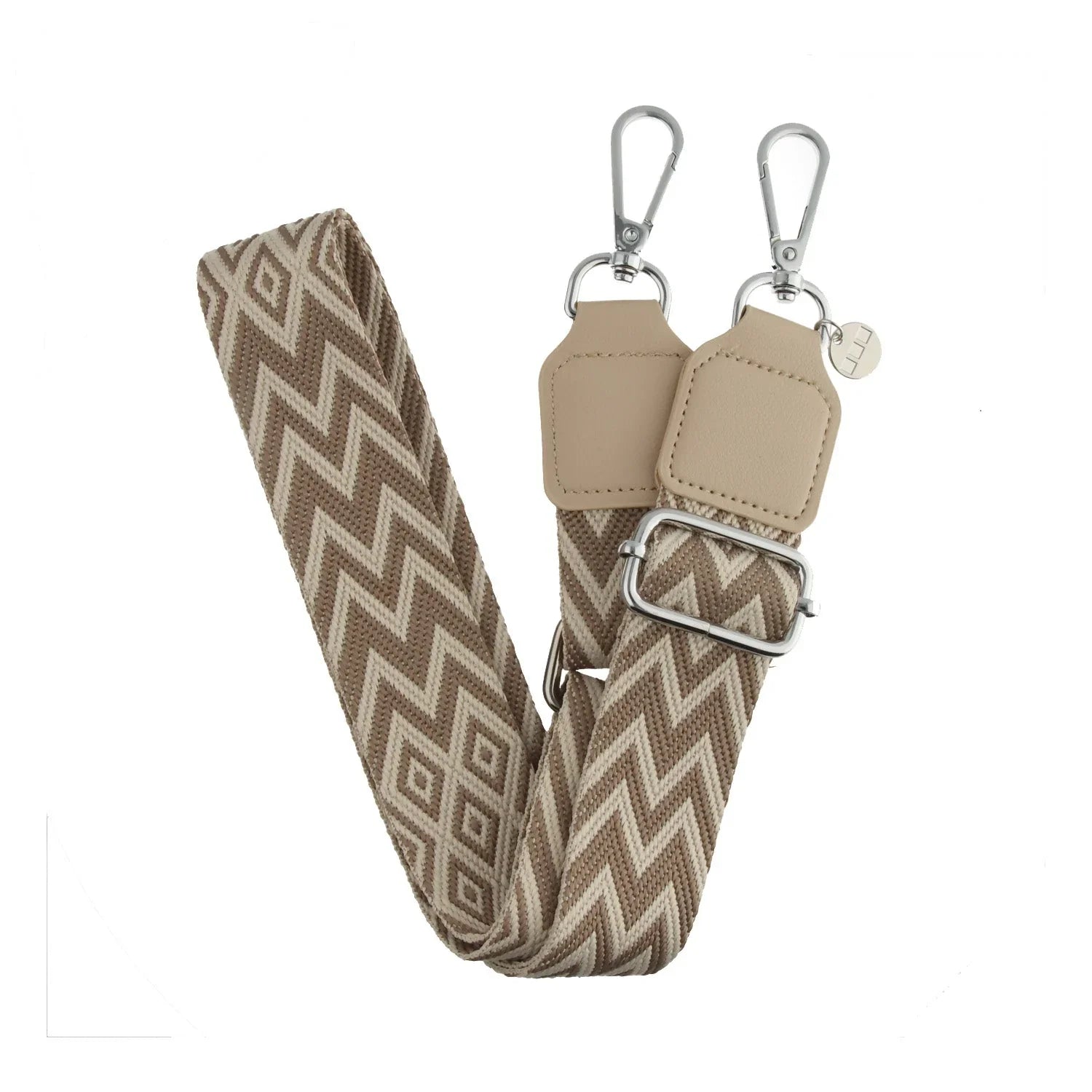 Handykette Bagstrap - Zickzack - Silber
