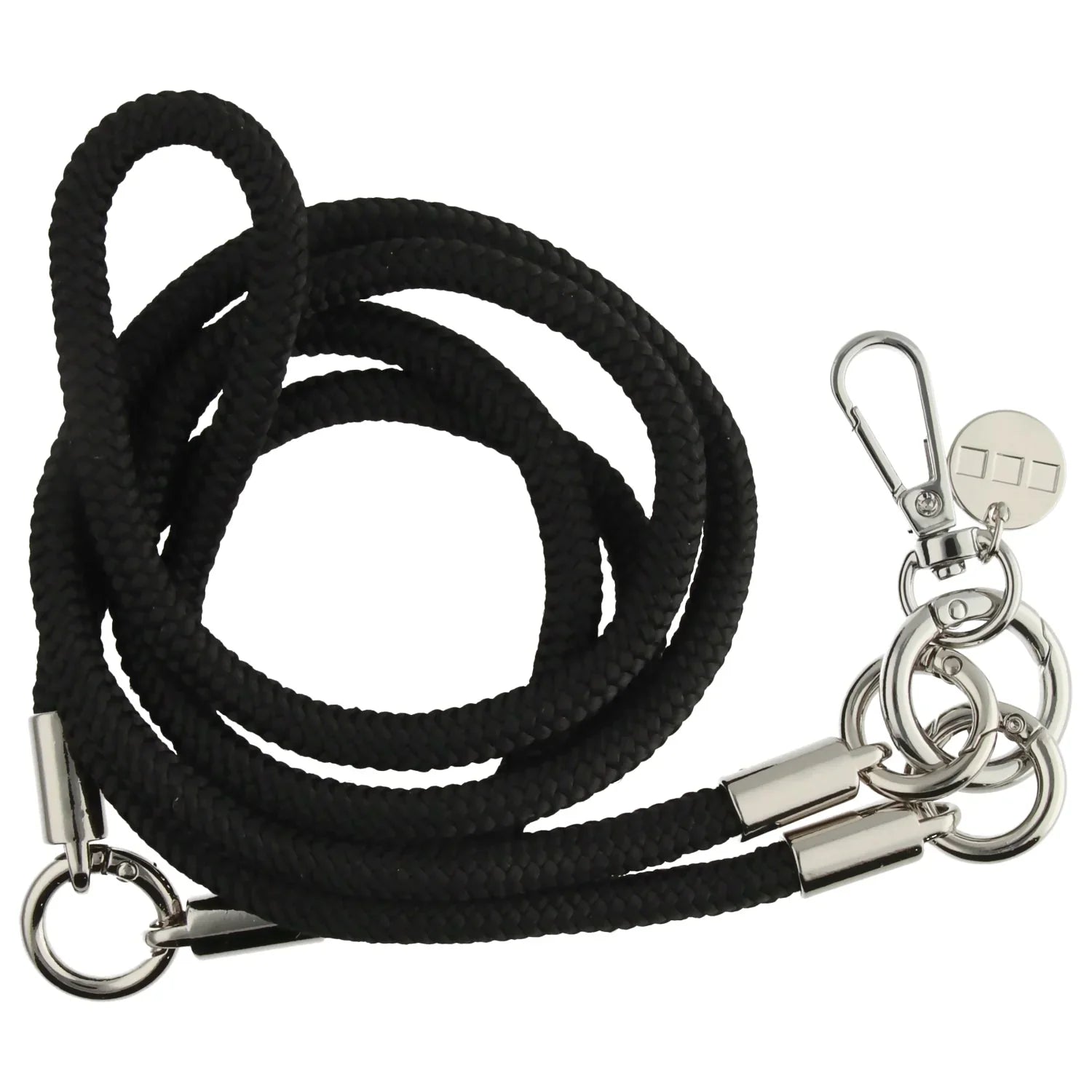 Telefonkabel Flexicord - schwarz - silber