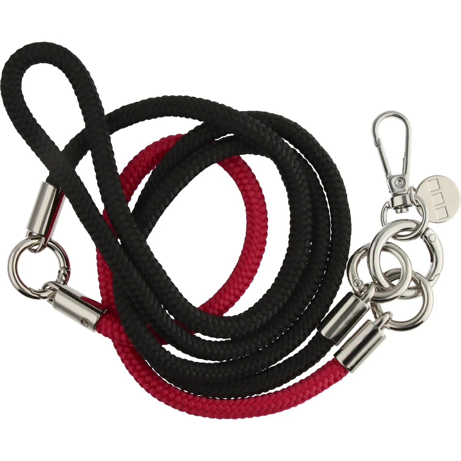Telefonschnur Flexicord – schwarz-rot – silber