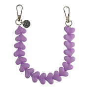 Handykette Herz - Lila - Silber