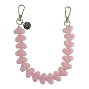 Telefonband Herz - Babyrosa - Silber