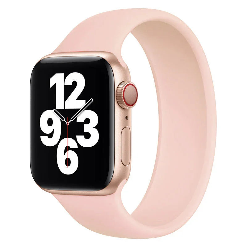 Apple Watch Armband - Silikon - Solo Loop - Pink Sand