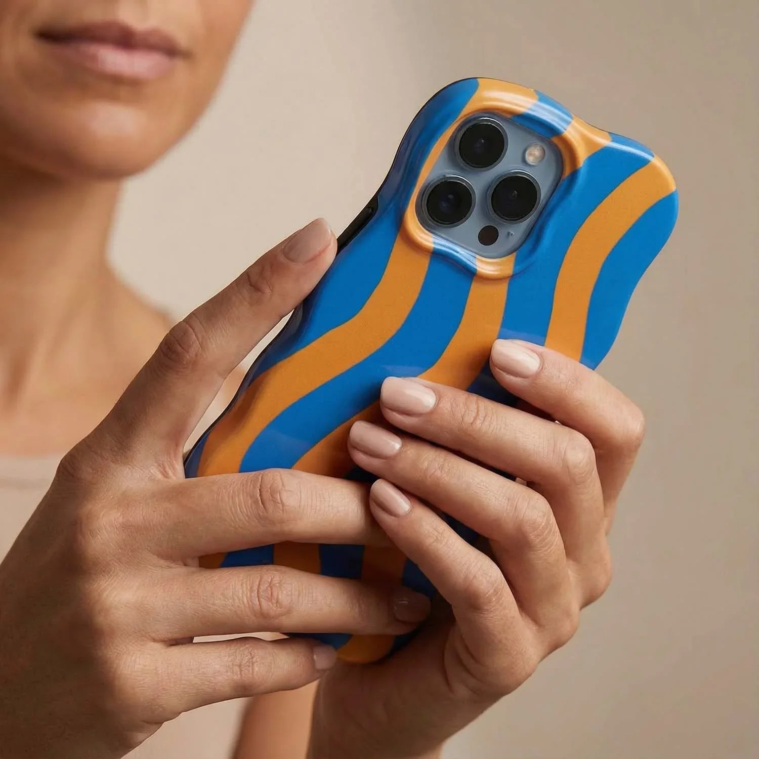 iPhone Hülle Candy – Blau Orange