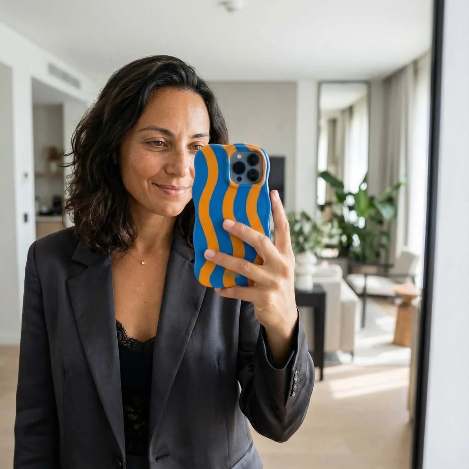 iPhone Hülle Candy – Blau Orange