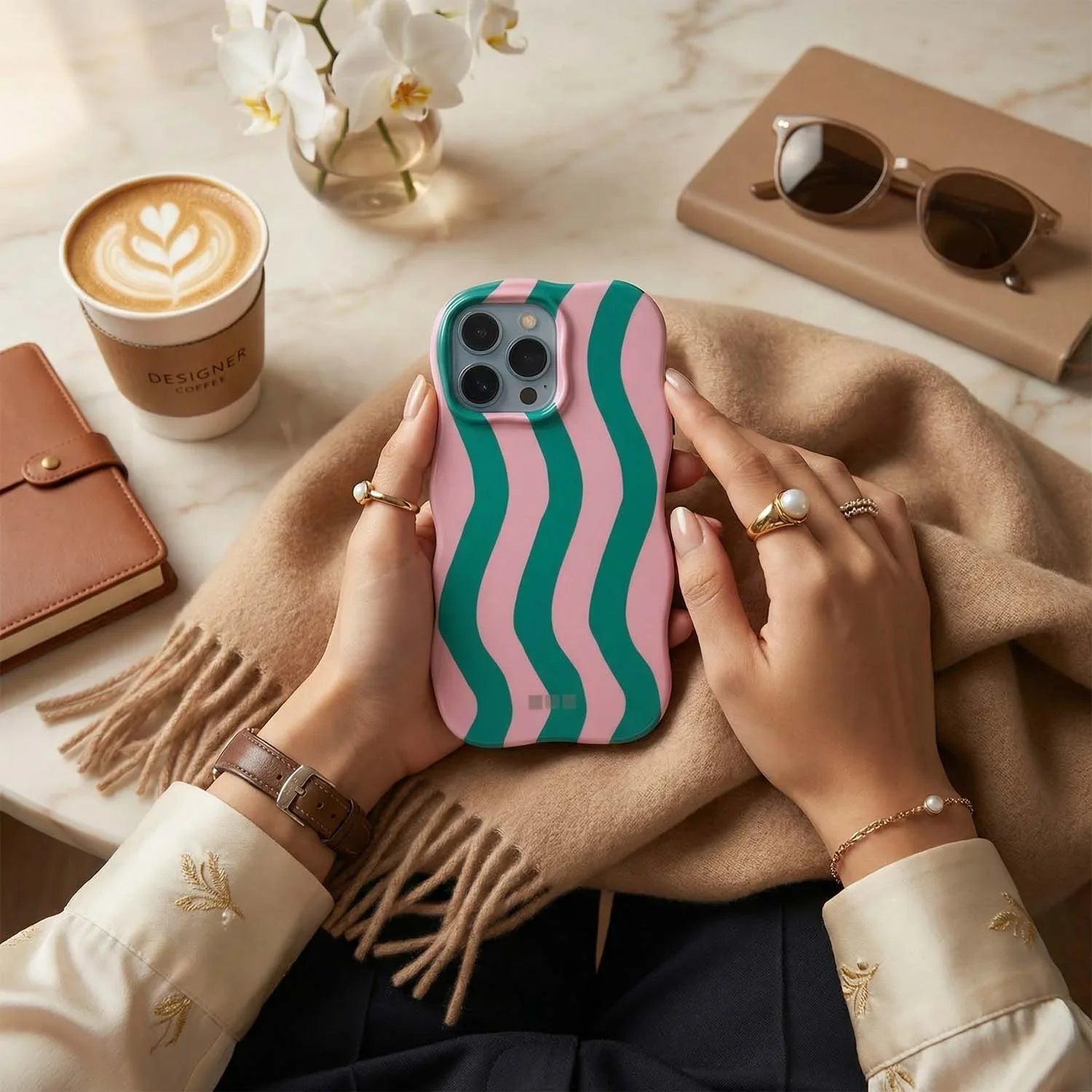iPhone Hülle Candy - grün rosa