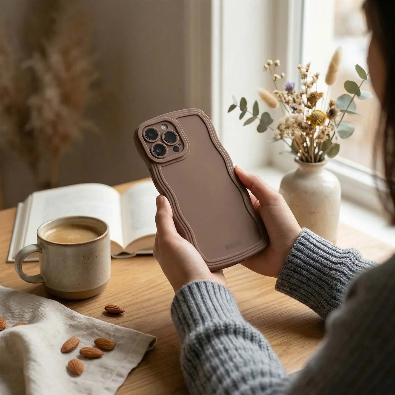 iPhone-Hülle Curve – Braun