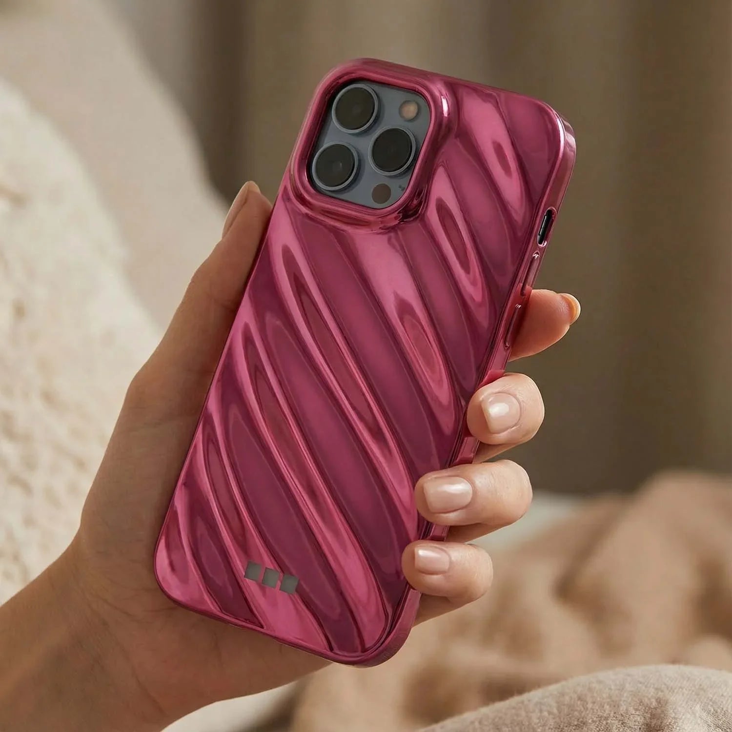 iPhone-Hülle Lustra - leuchtendes Pink