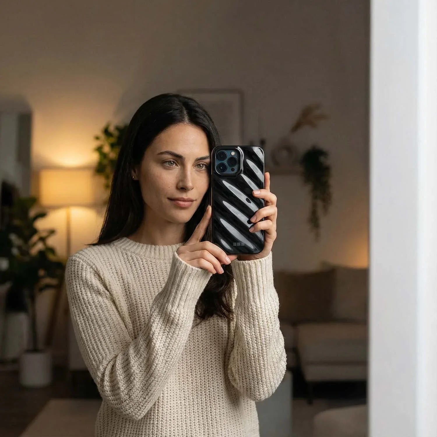 iPhone Hülle Lustra - schwarz