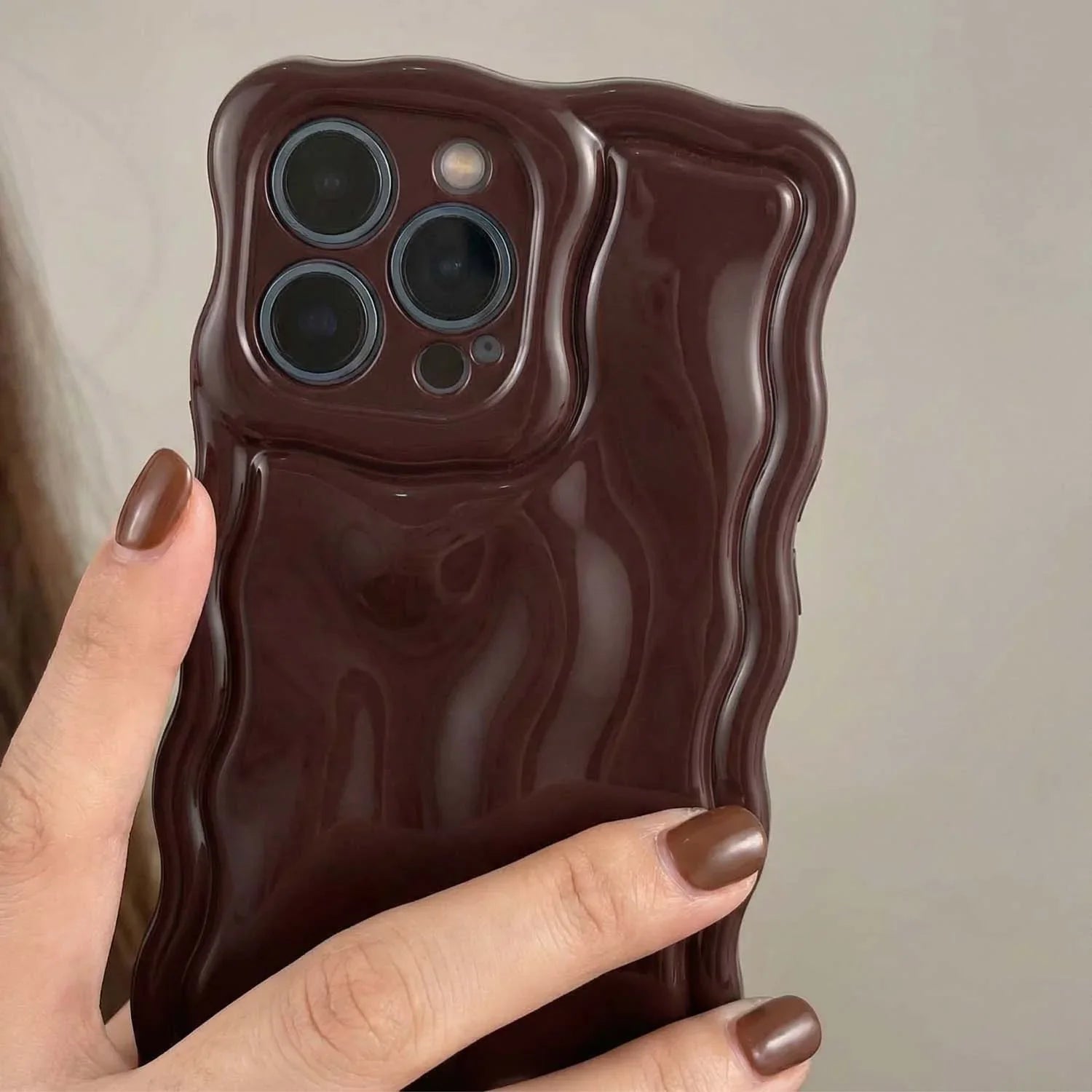 iPhone Hülle Sparkle – Bordeauxrot