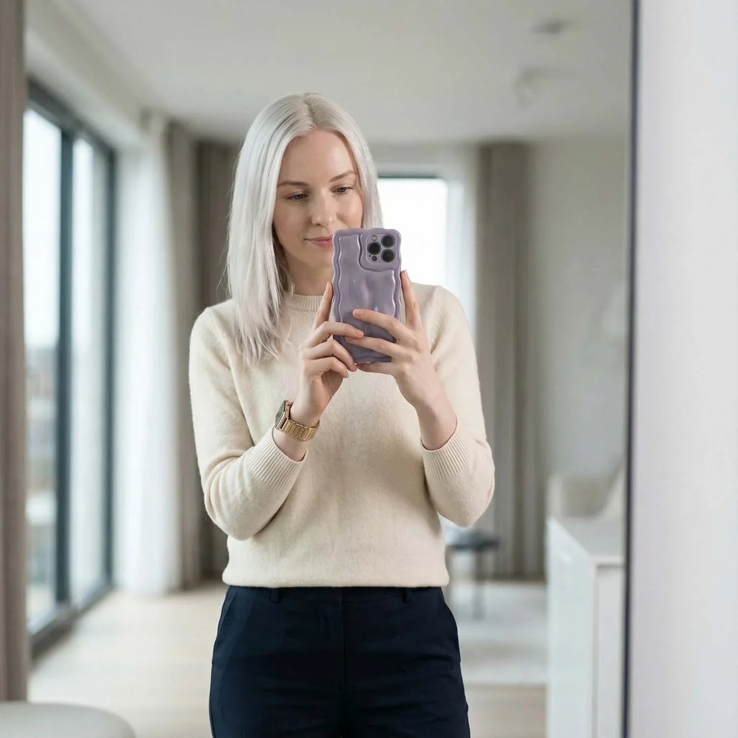 iPhone Hülle Sparkle – Lila