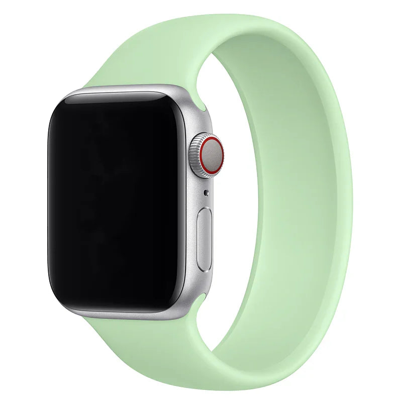 Apple Watch Armband - Silikon - Solo Loop - Pistazie