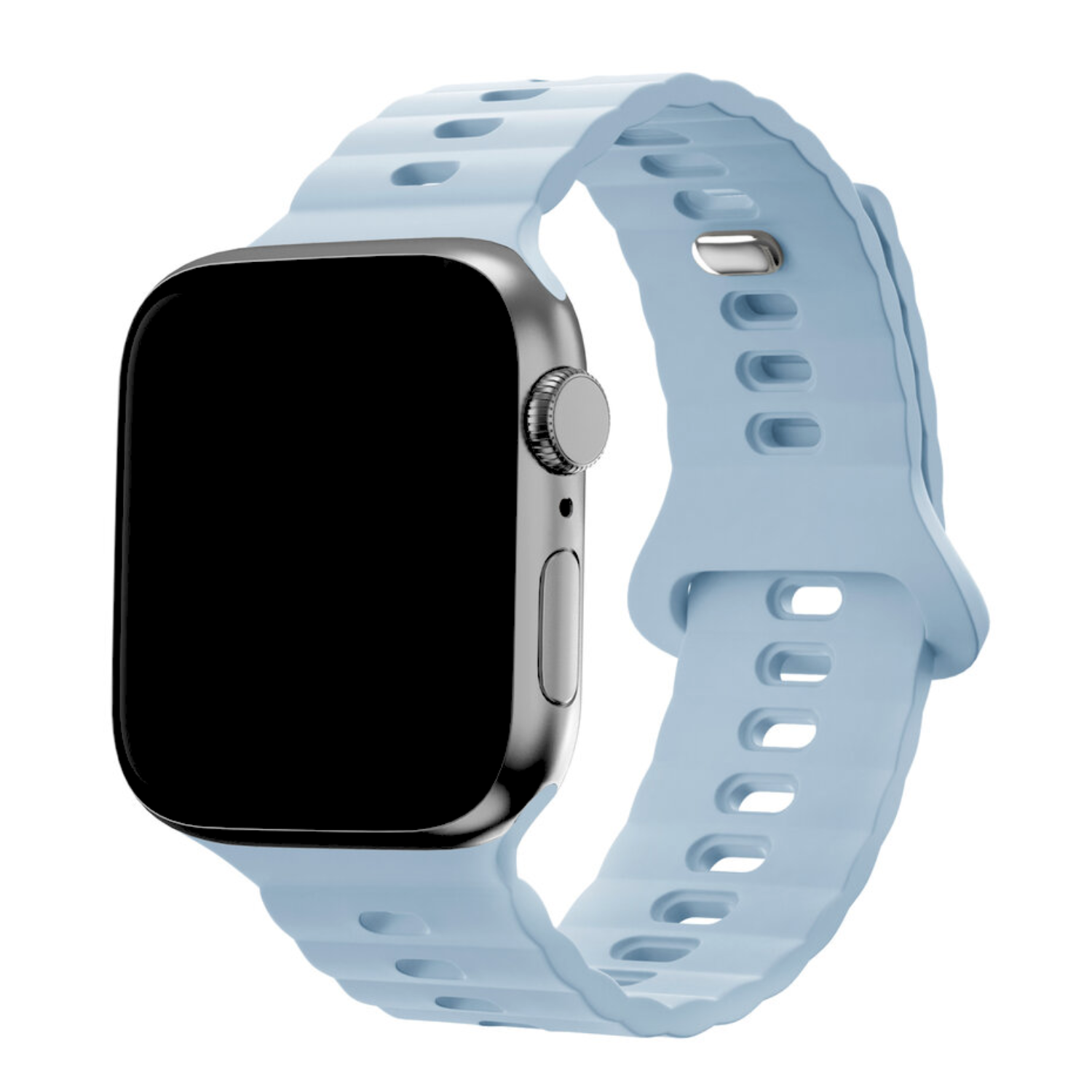 Apple Watch silikon Wave band - Blau