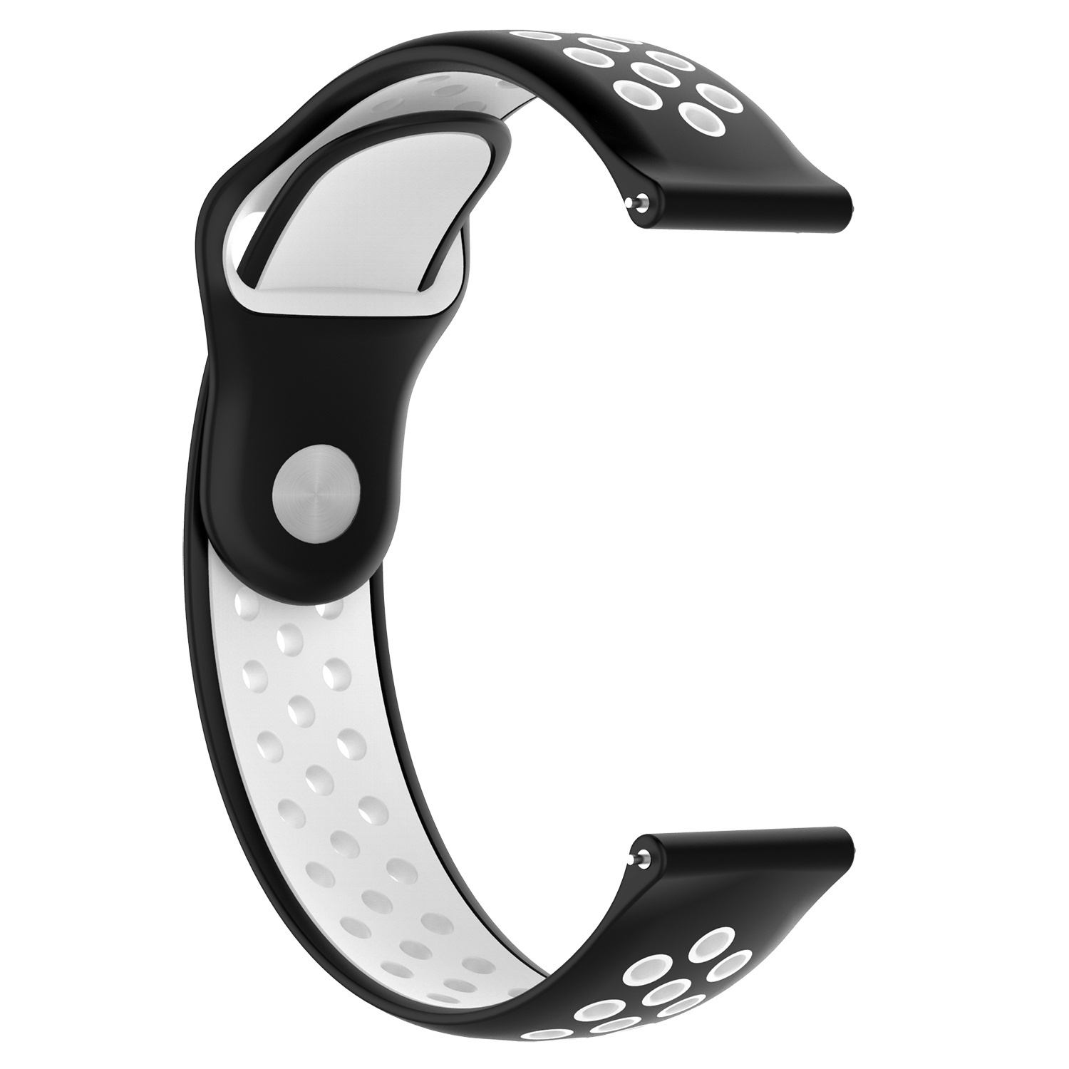 Samsung Galaxy Watch Doppel Sportarmband - schwarz-weiß