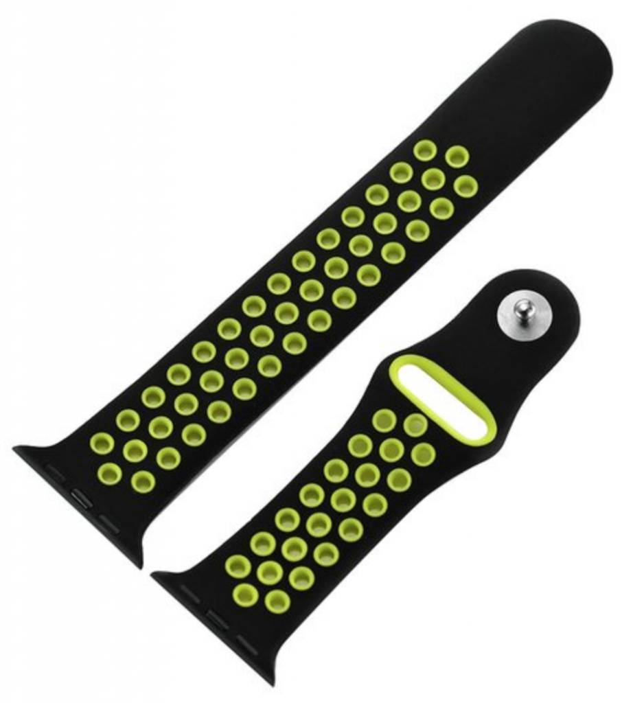 Apple Watch Doppel Sportarmband - schwarz gelb