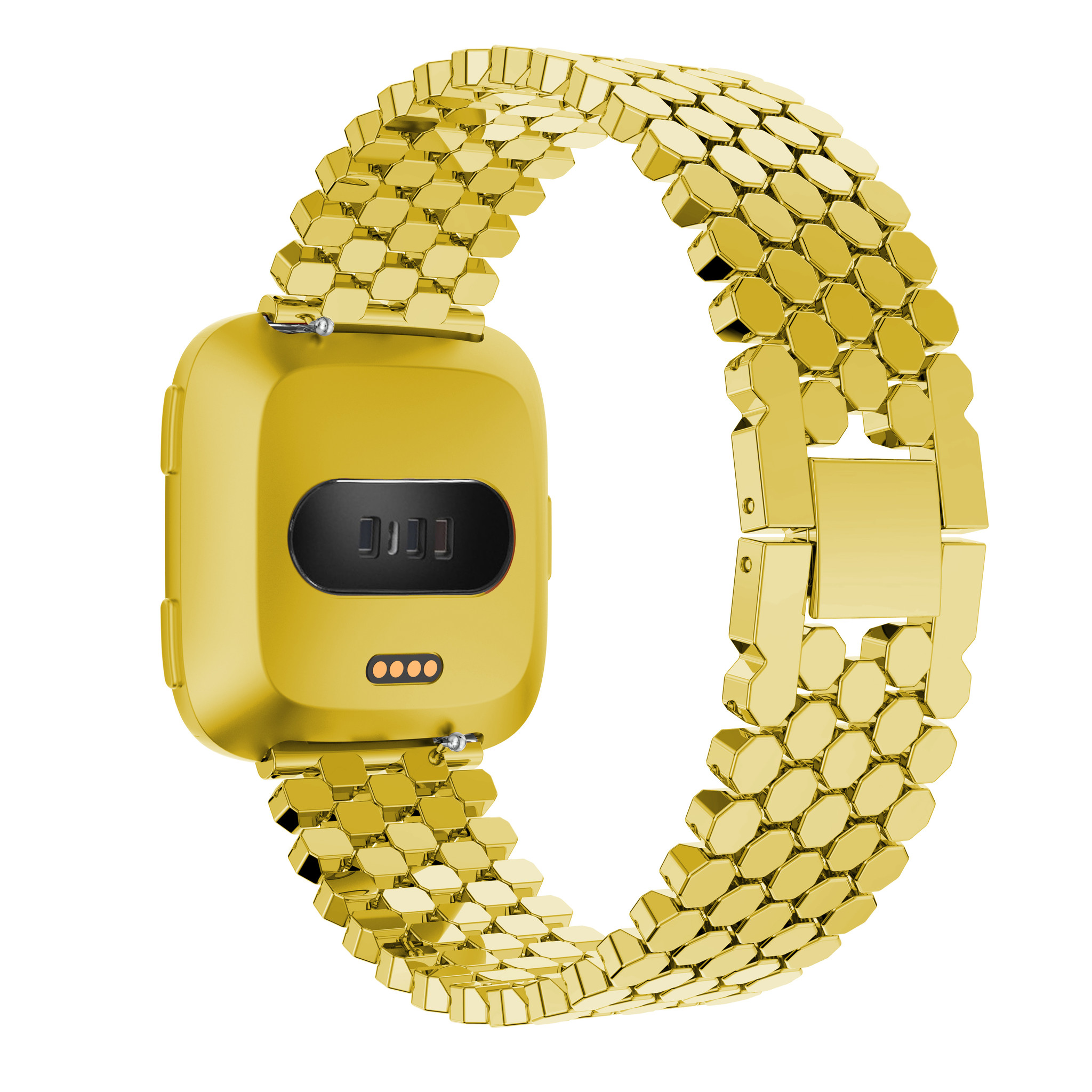 Fitbit Versa Fisch stahl Gliederarmband - gold