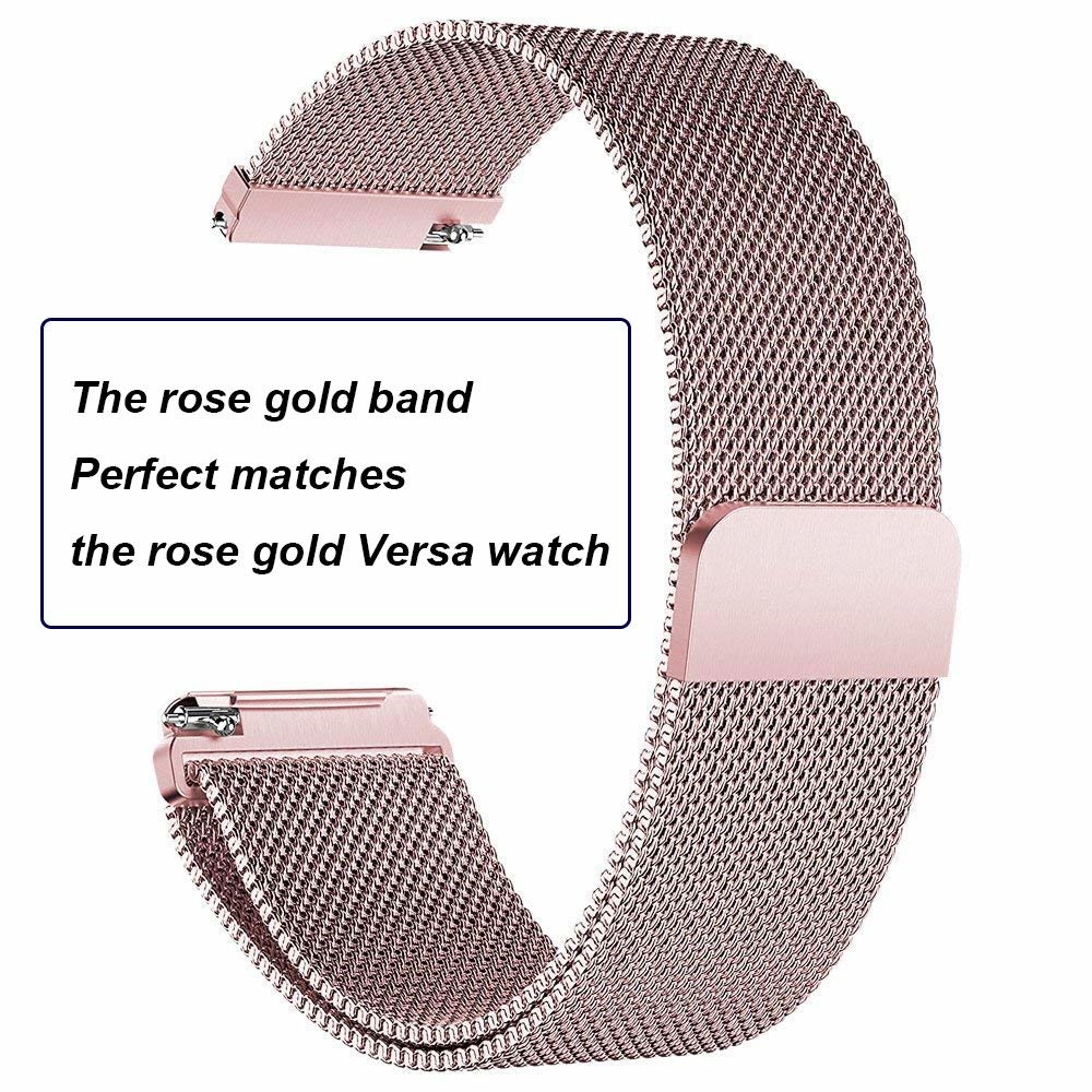 Fitbit Versa Milanaise Armband - rosa rot