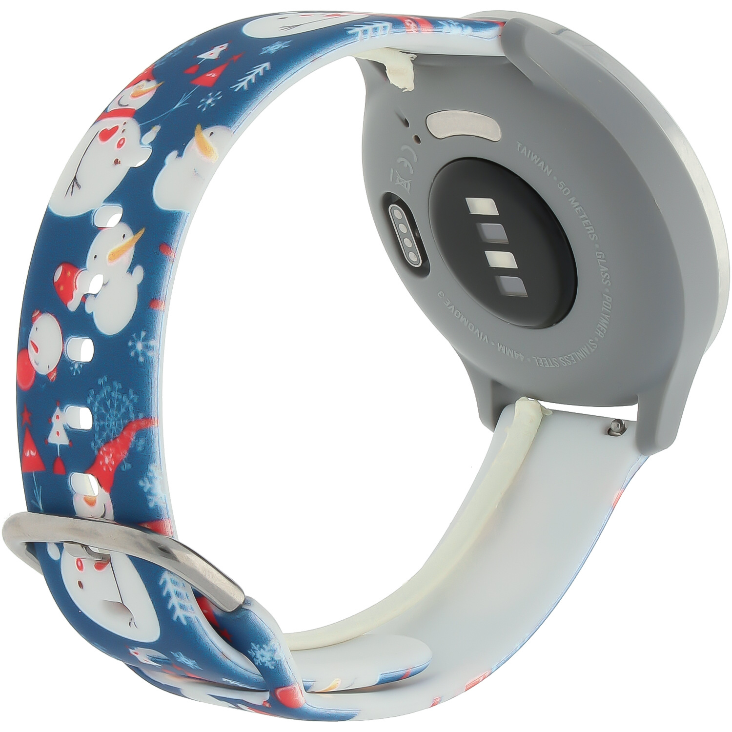 Huawei Watch druck Sportarmband - Weihnachten Schneemann blau