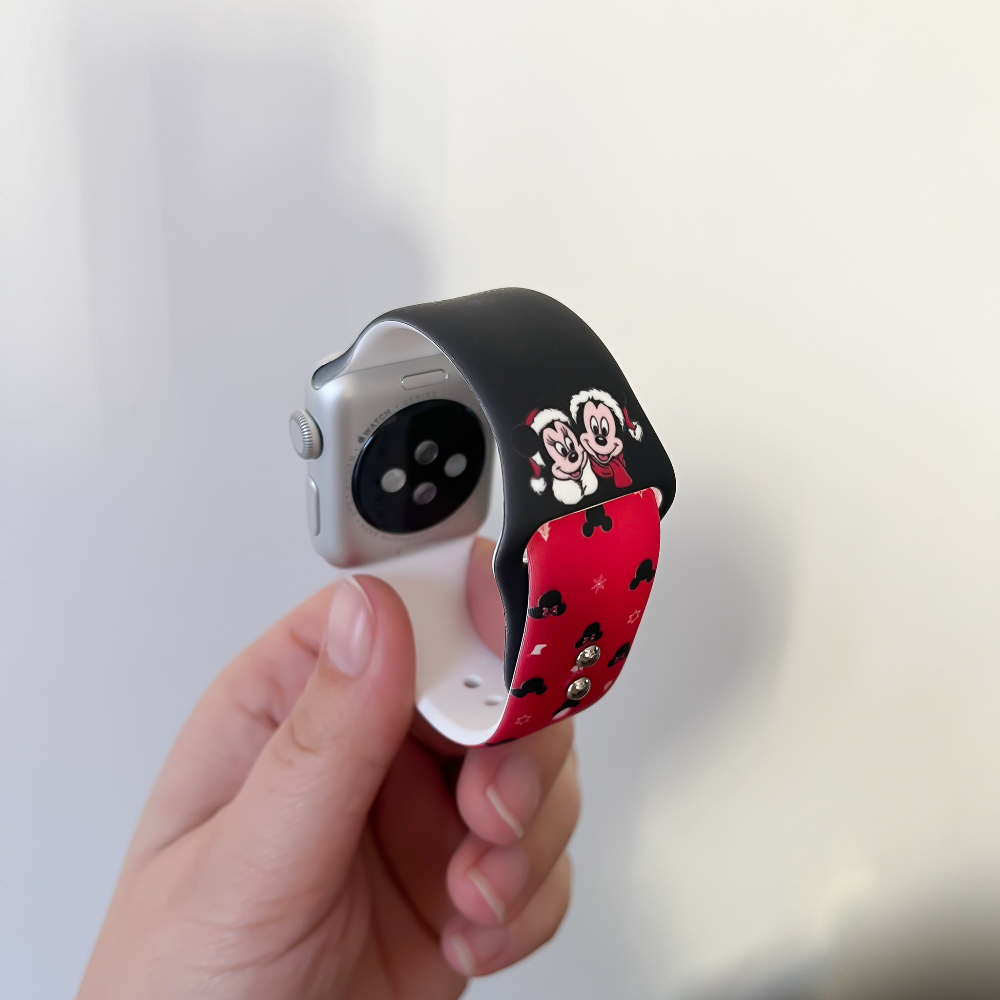 Apple Watch druck Sportarmband - Weihnachten schwarz rot