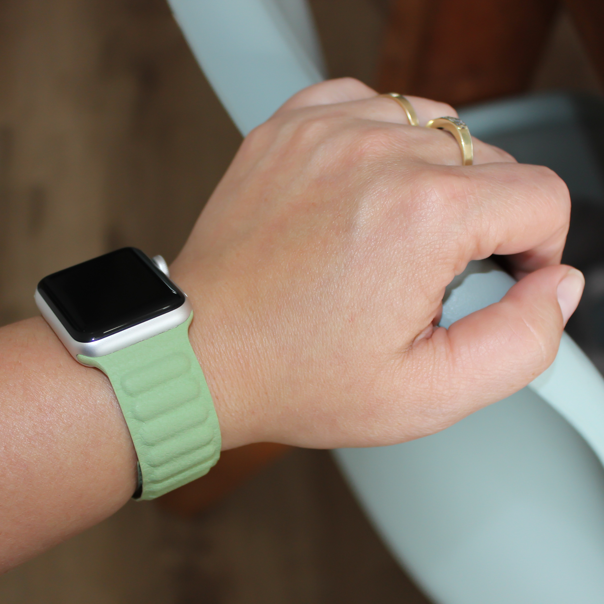 Apple Watch Solo Loop Lederarmband - blau-grüner Farbton