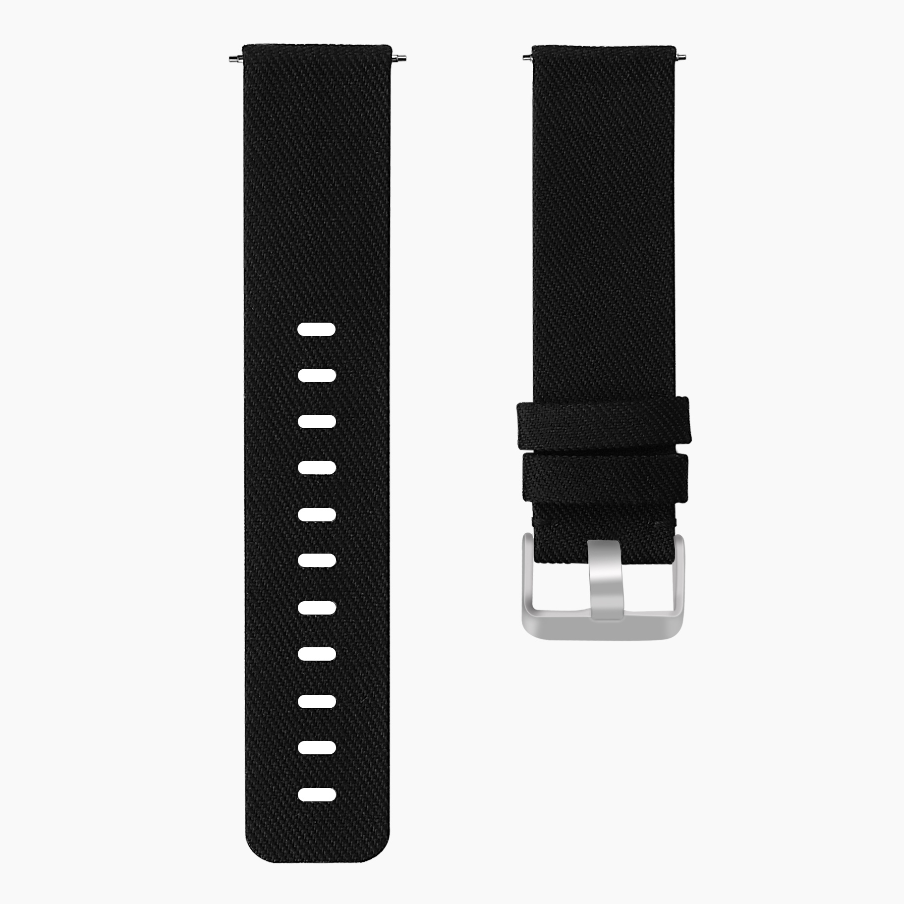 Fitbit Versa Nylon Schnallenband - schwarz