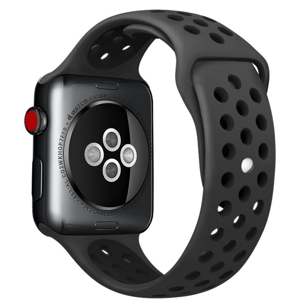 Apple Watch Doppel Sportarmband - braun schwarz