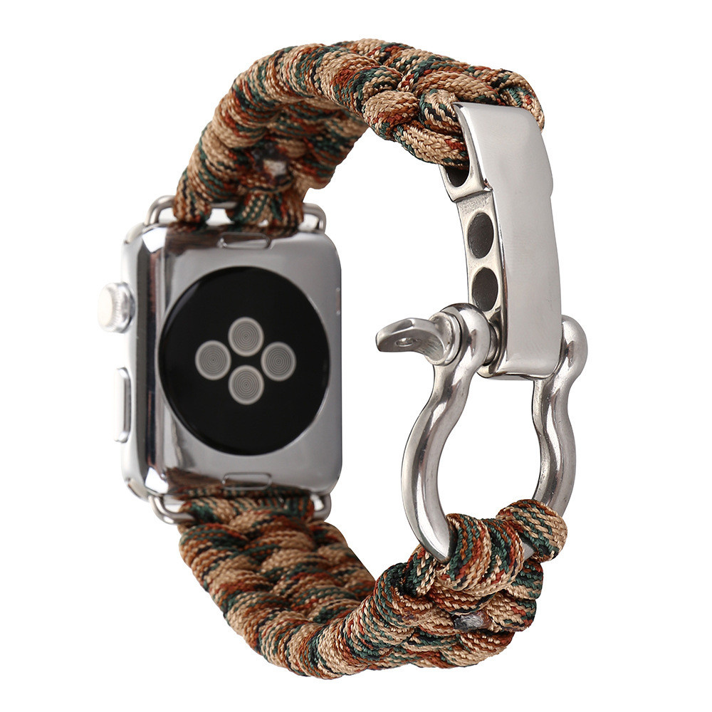 Apple Watch Nylon Seilarmband - Camouflage braun