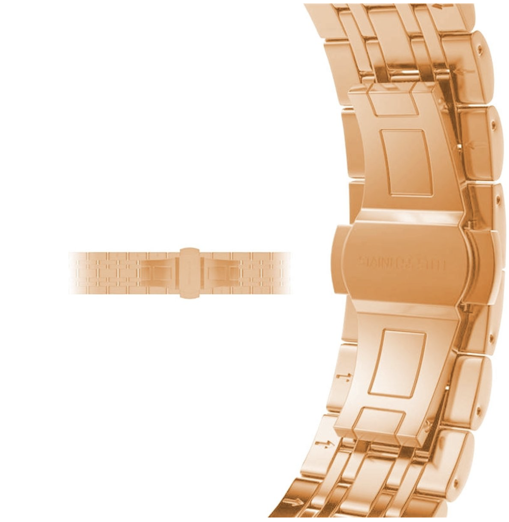 Apple Watch Edelstahl GliederArmband - Roségold