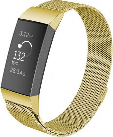 Fitbit Charge 3 & 4 Milanaise Armband - gold