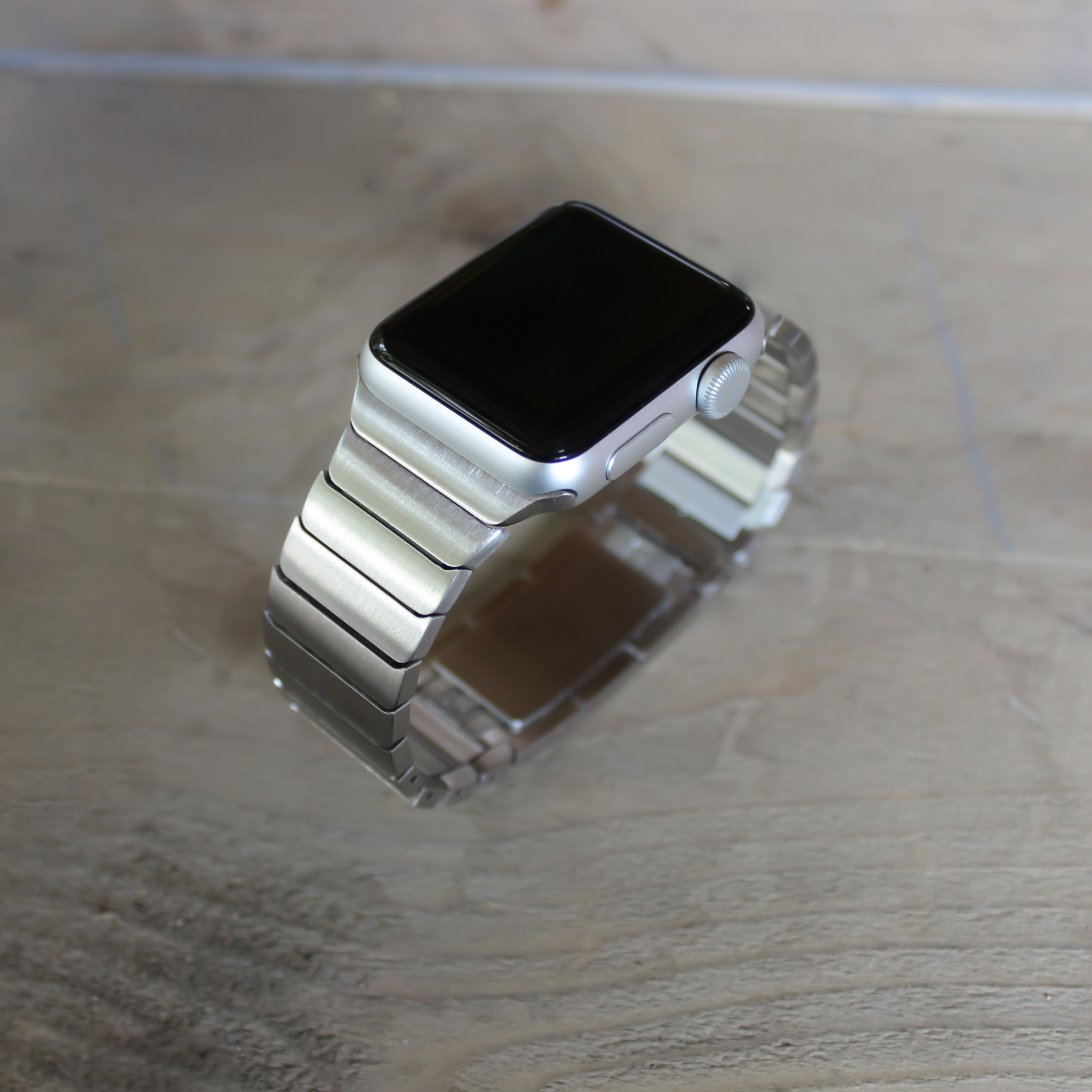 Apple Watch Stahlgliederarmband - silber