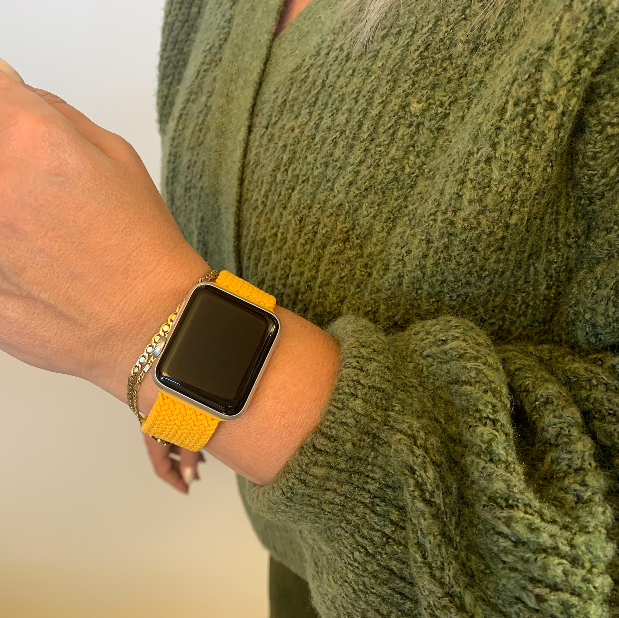 Apple Watch Nylon Geflochtenes Solo Loop - Mais