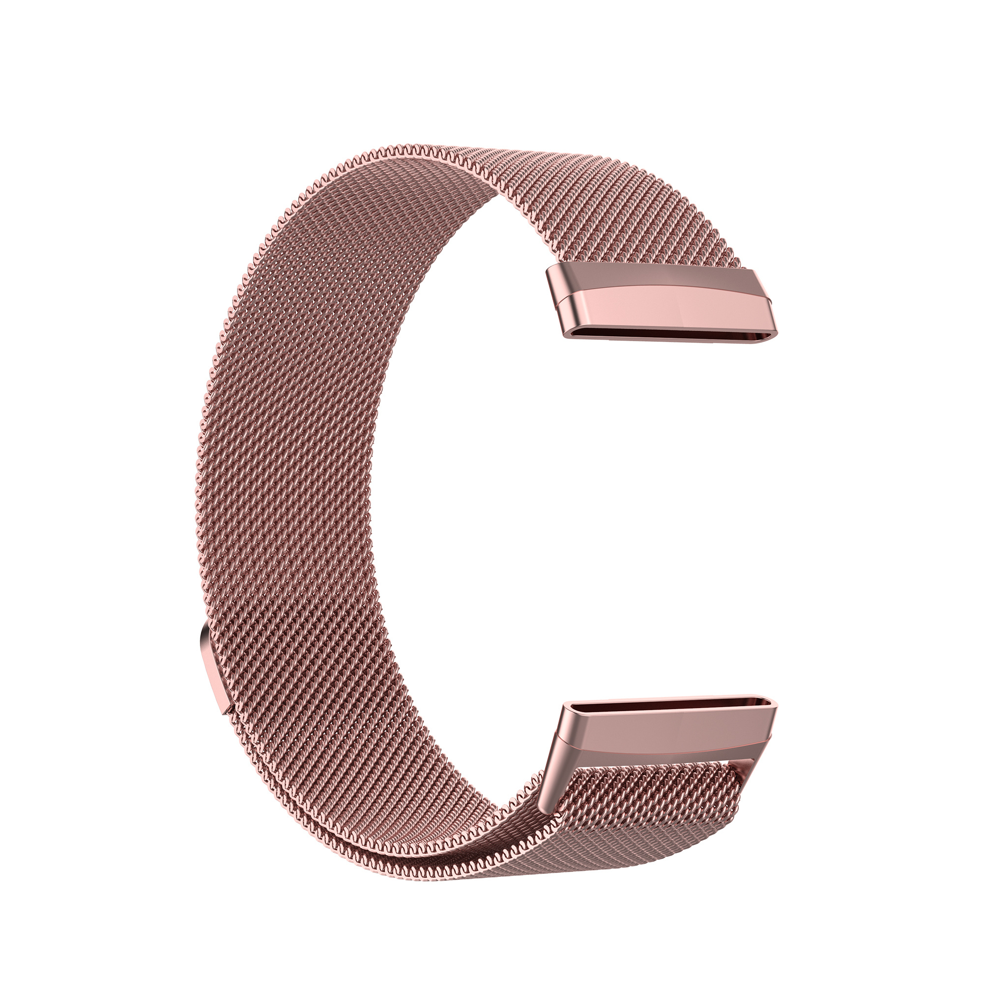 Fitbit Versa 3 / Sense Milanaise Armband - rosa rot