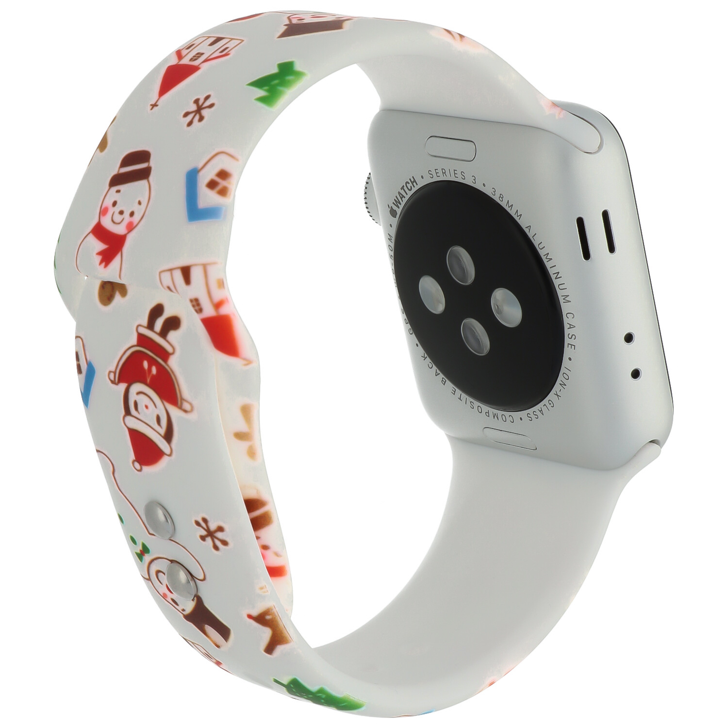Apple Watch druck Sportarmband - Weihnachten Schneemann weiß