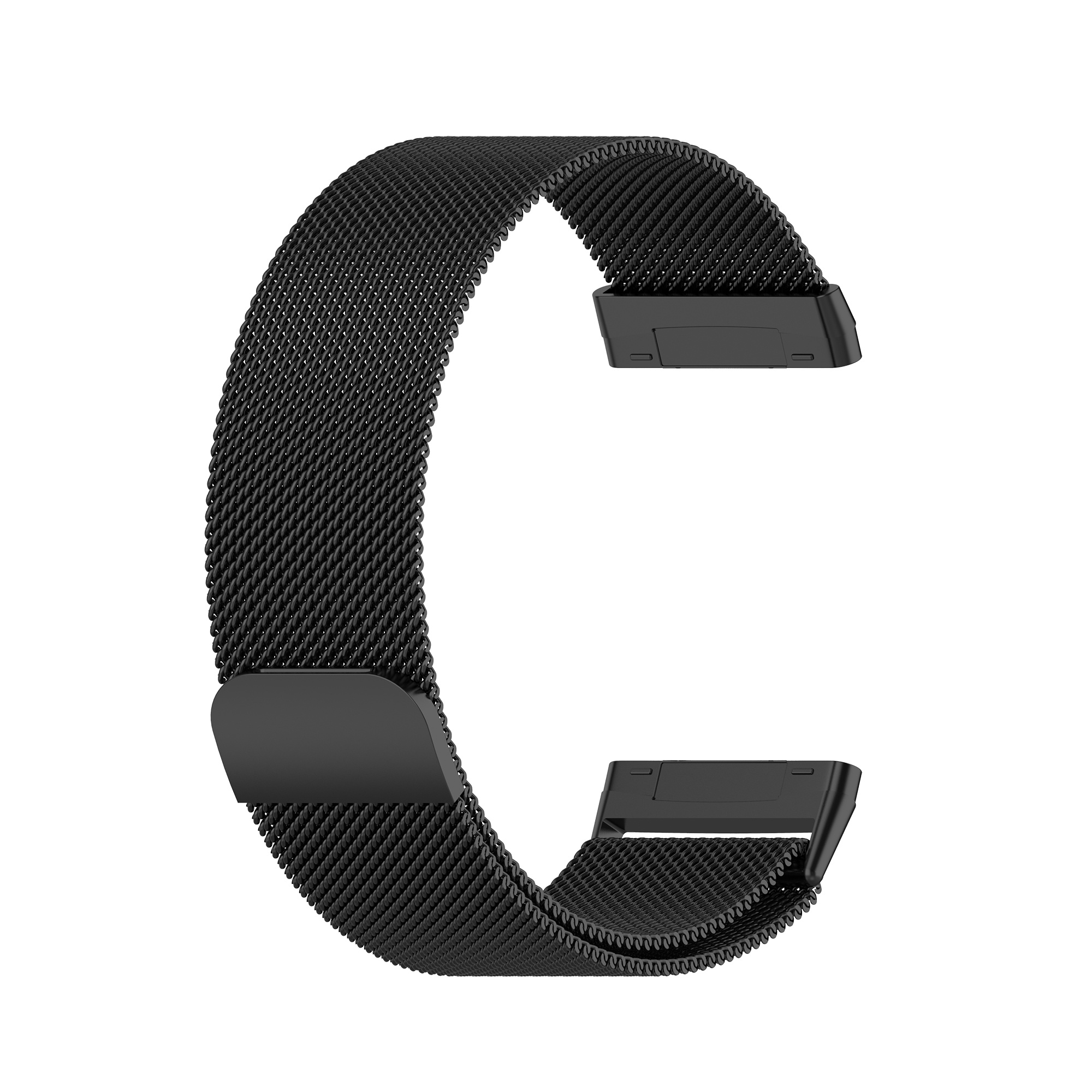 Fitbit Versa 3 / Sense Milanaise Armband - schwarz