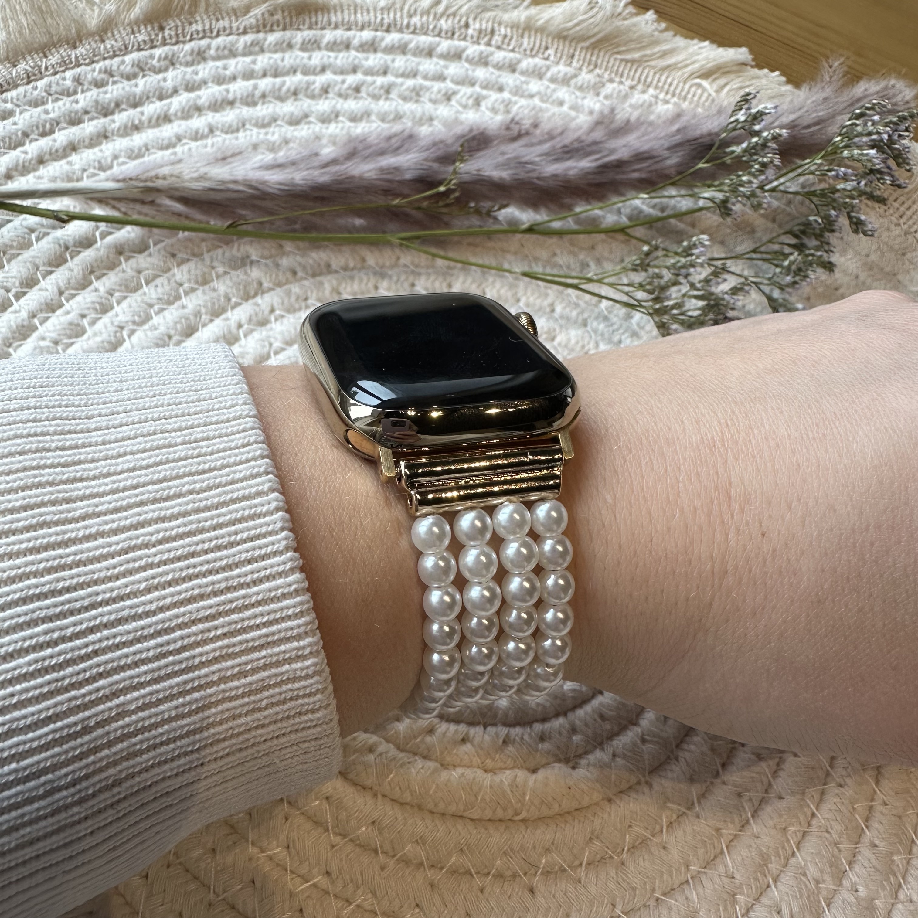Apple Watch Schmuckarmband – Michelle weiß