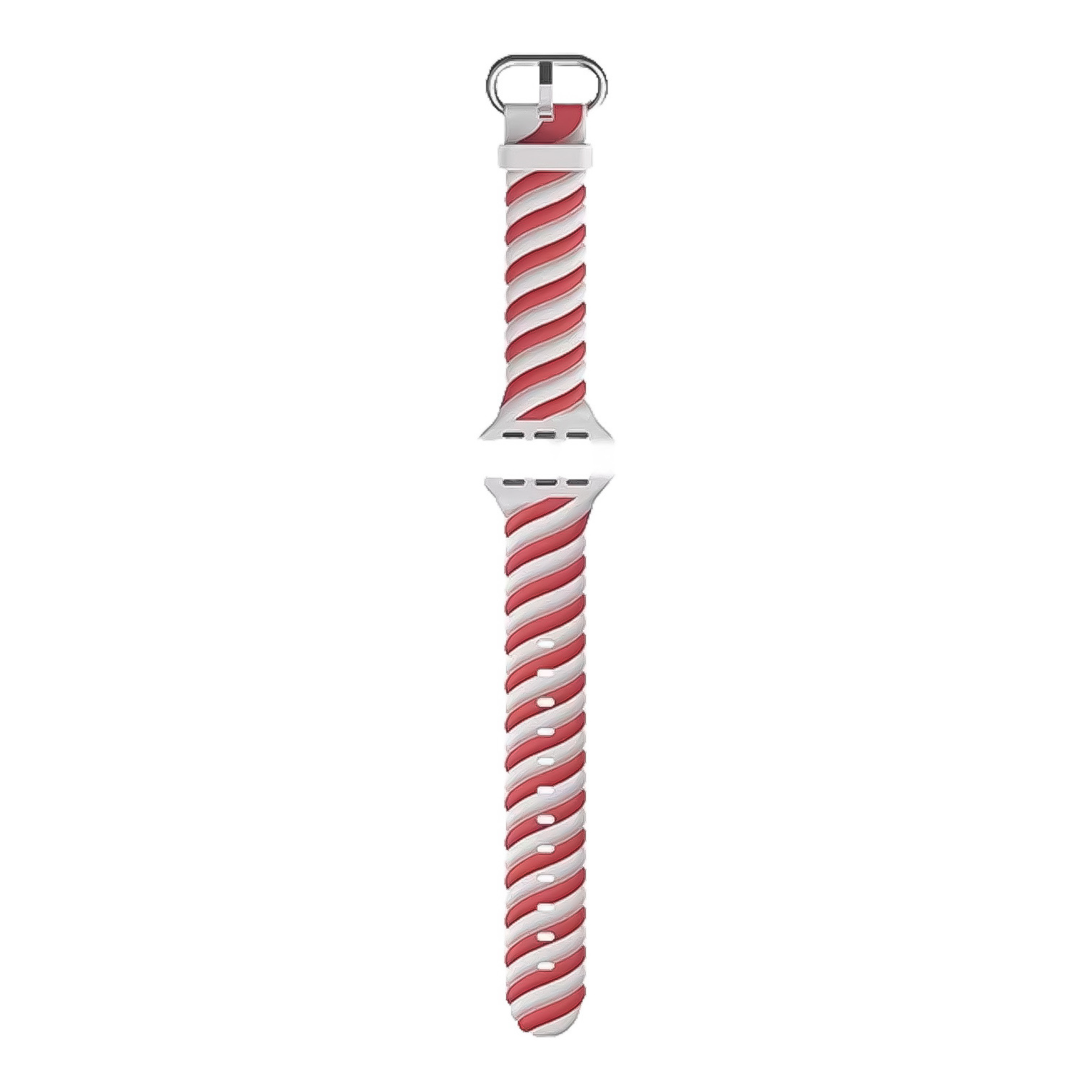 Apple Watch Strudel Sportarmband - weiß-rot