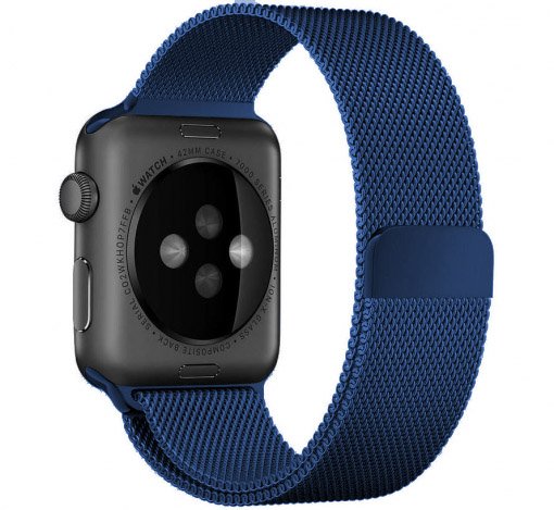 Apple Watch Milanaise Armband - blau