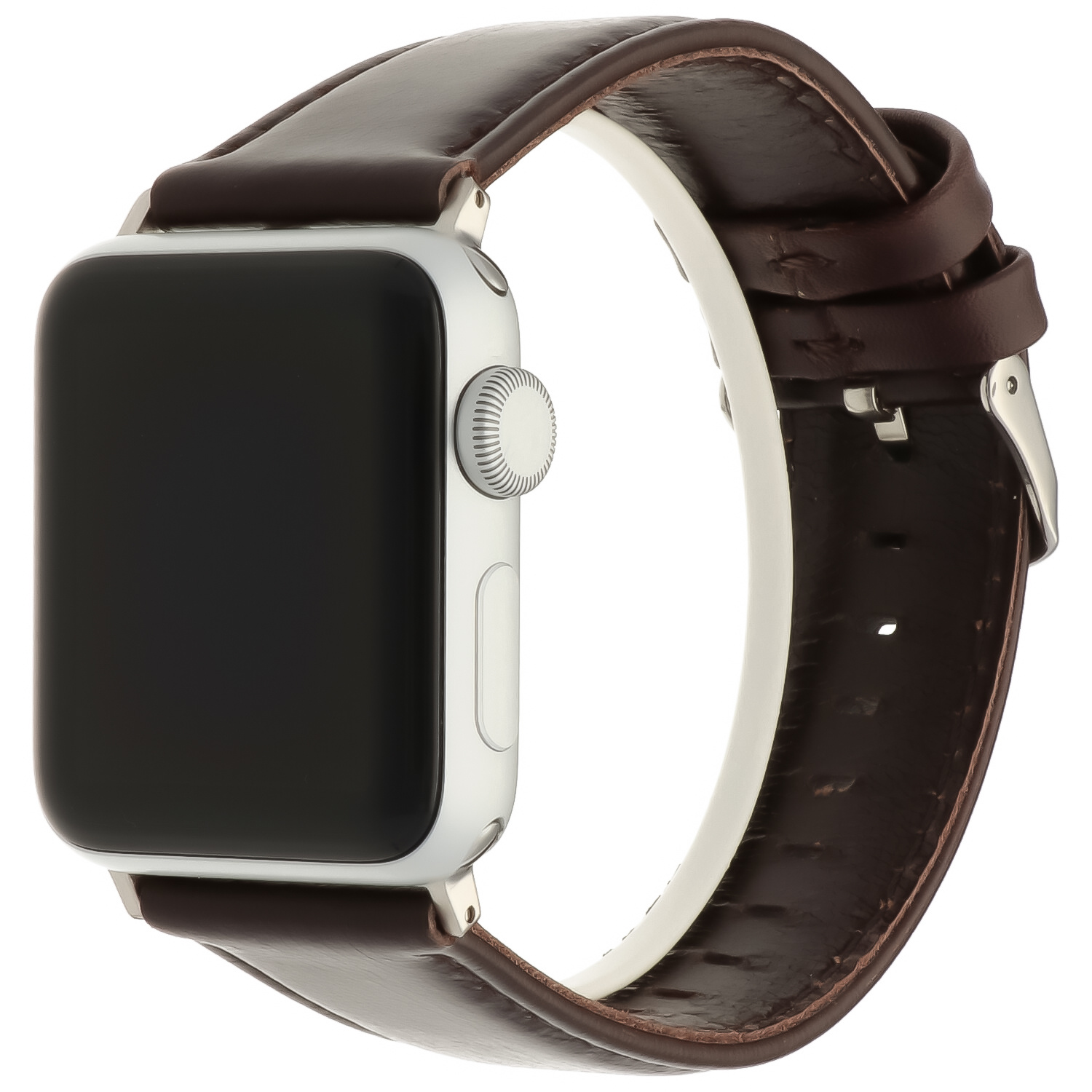 Apple Watch genuine Lederarmband - dunkelbraun