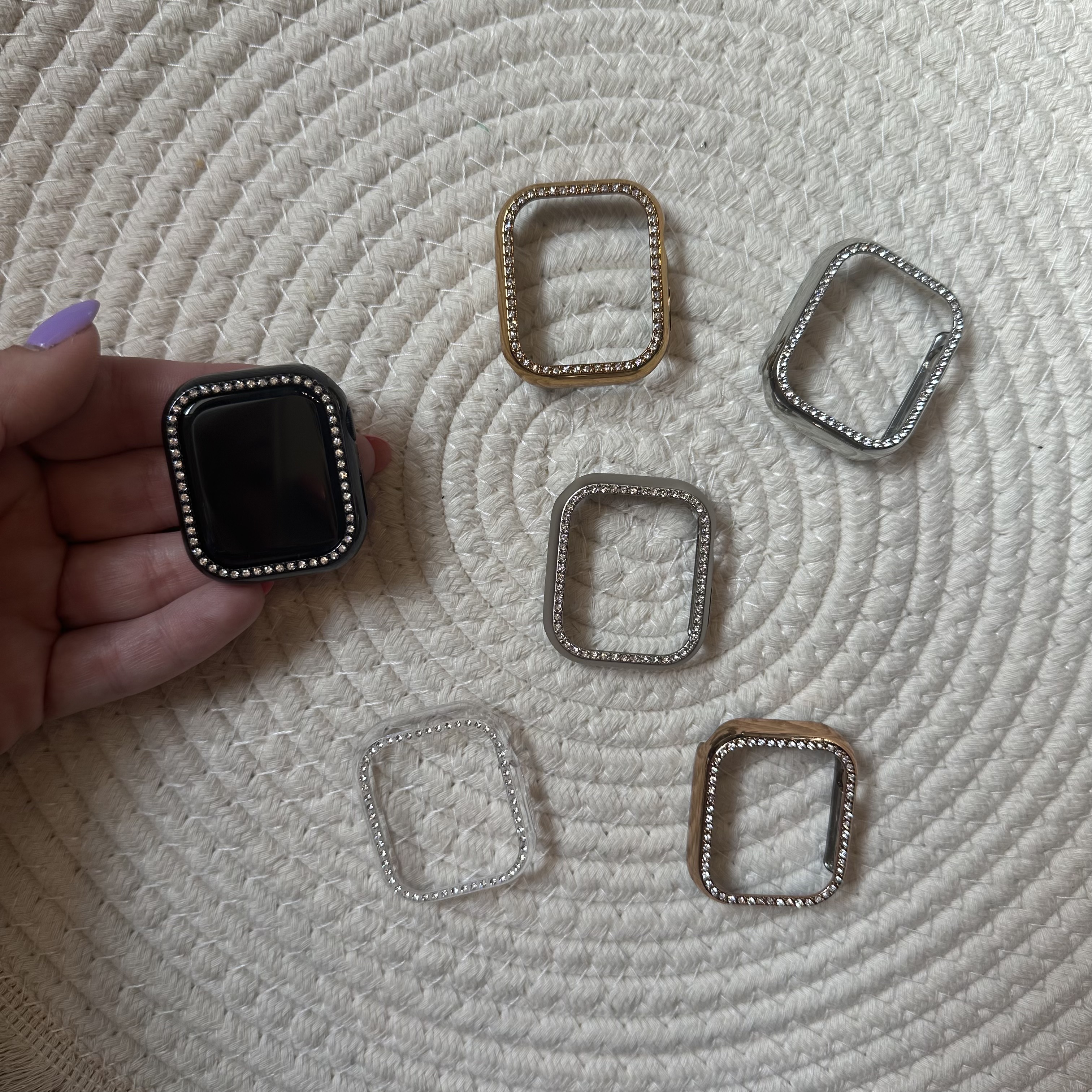Apple Watch Diamant case - schwarz