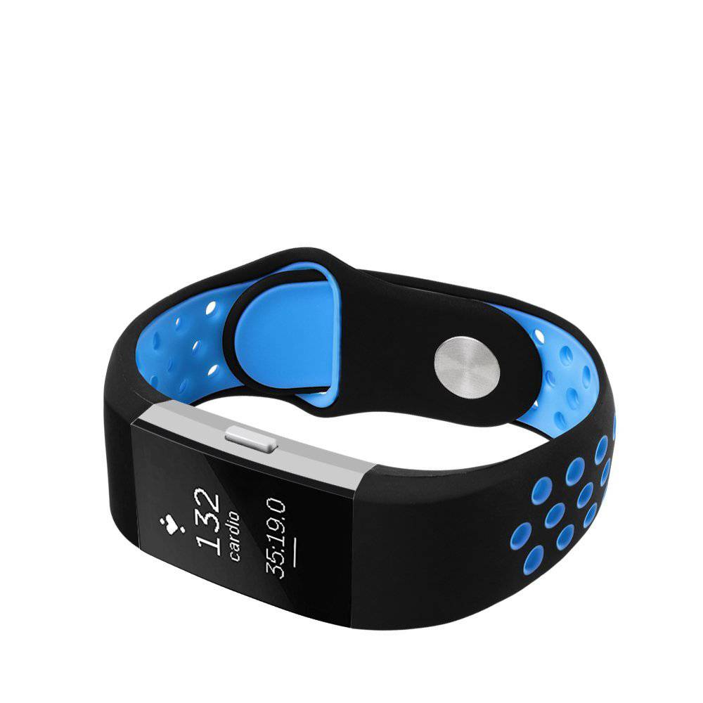 Fitbit Charge 2 Doppel Sportarmband - schwarz blau