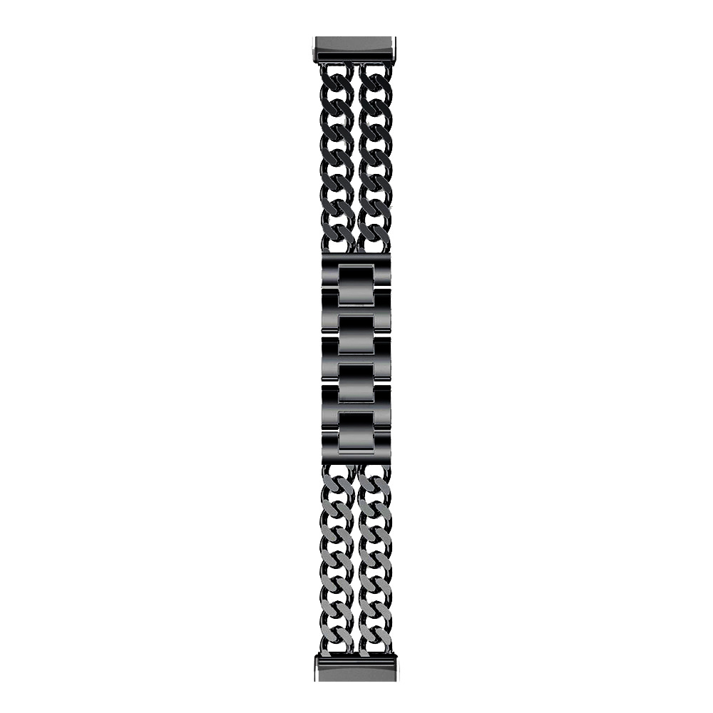 Fitbit Versa 3 / Sense stahl cowboy Gliederarmband - schwarz
