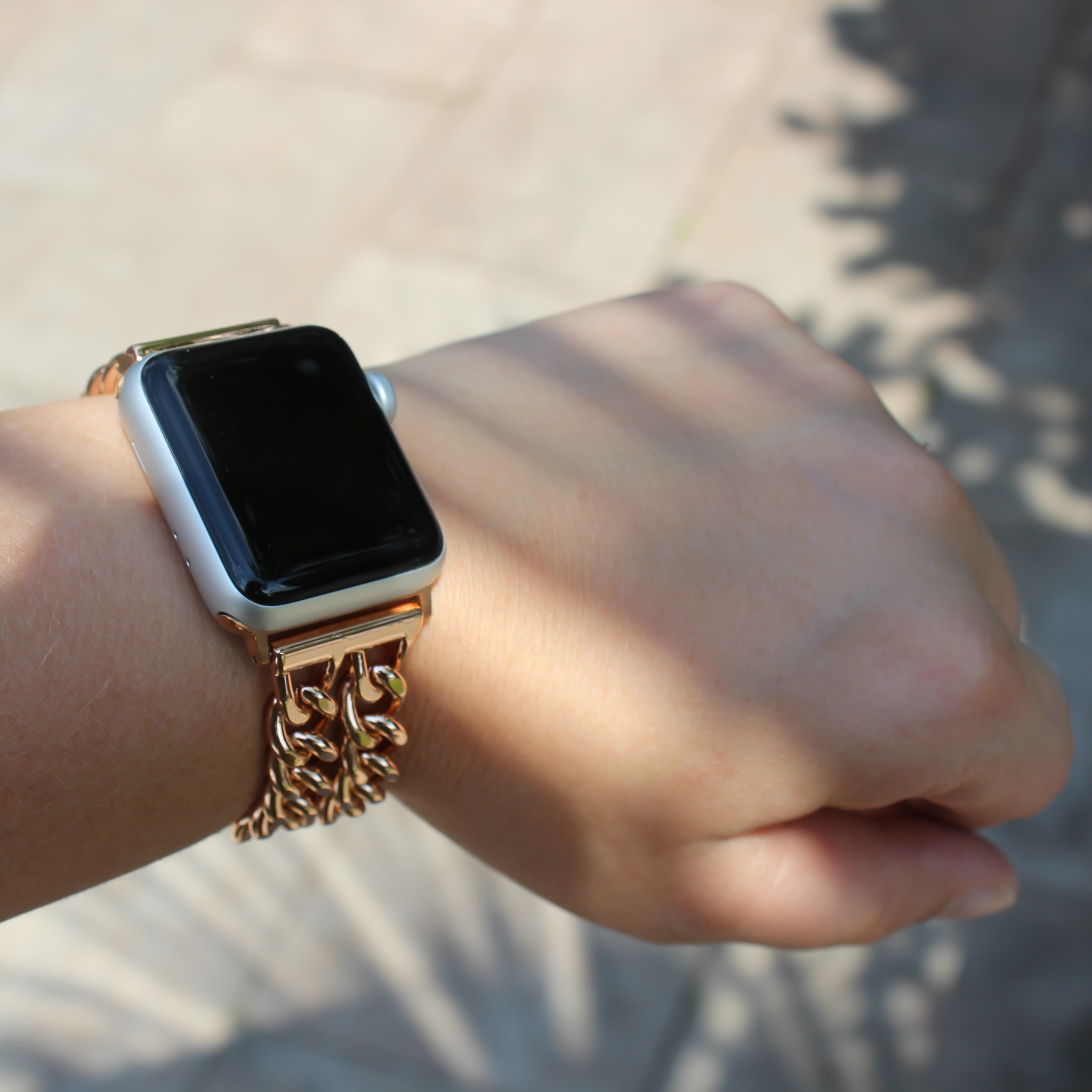 Apple Watch stahl cowboy Gliederarmband - Roségold