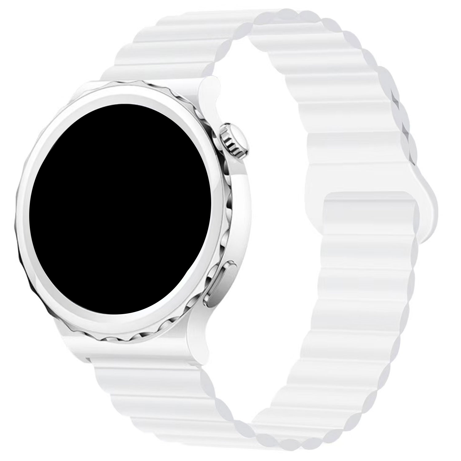 Samsung Galaxy Watch 6 Classic magnetisches Silikonband - weiß